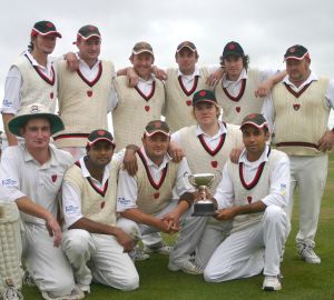 Triumphant Timaru Cricket Club winners of the Tweedy Cup Two Day competion for the South Canterbury Cricket 2007-08 season. - click photo to enlarge.