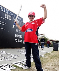 Canterbury Wizards supporter Trent Lethaby