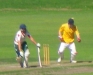 Craig Davies is bowled around his legs for 64