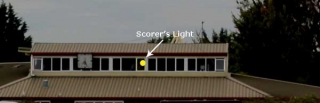 Scorers Light shows out from dark Aorangi Oval