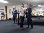Stan Mair receives Phil d'Auvergne Trophy
