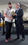 Stan Mair receives Phil d'Auvergne Trophy