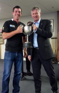 Paul Coles with the Ward Cup for best cricketer in all other grades than senior.