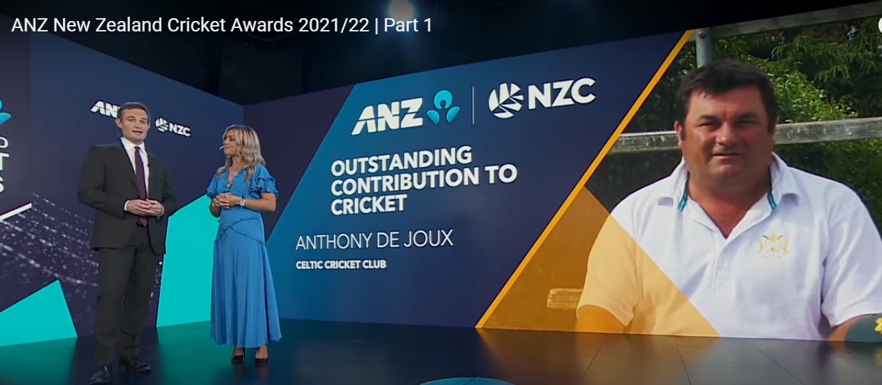 Ants de Joux - NZC Outstanding Contribution to Cricket 2021-22